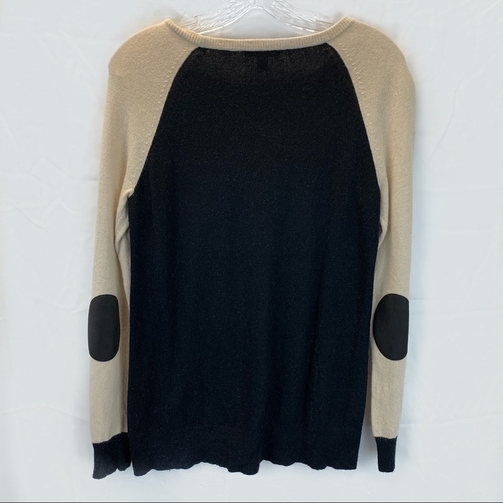 J Crew Elbow Patch Color Block Sweater Size Sm - image 3